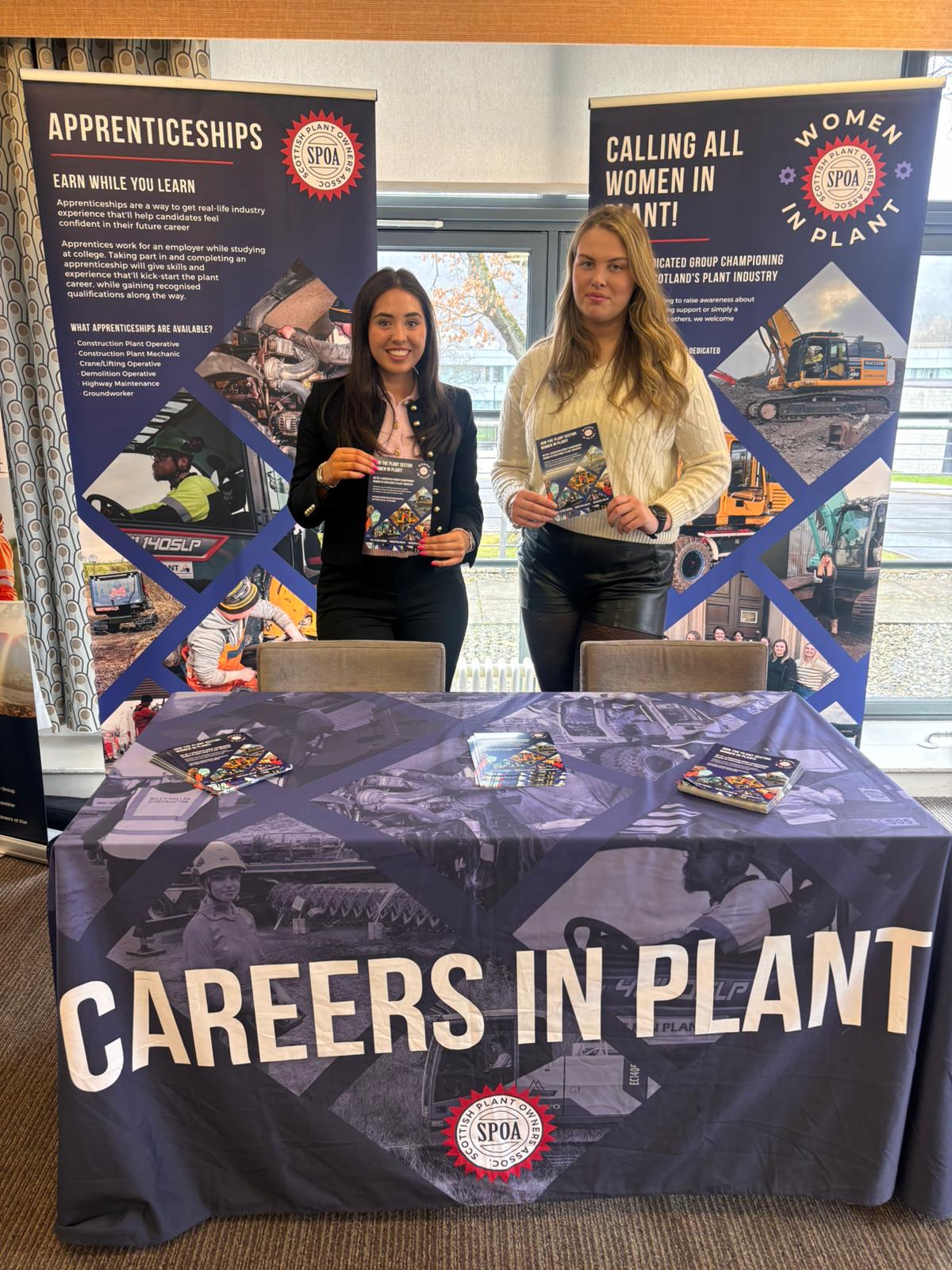 Ellie Thompson and Carly Finley from WiP attending Stirling apprentice event, hosted by DYW at Stirling Court Hotel.JPG