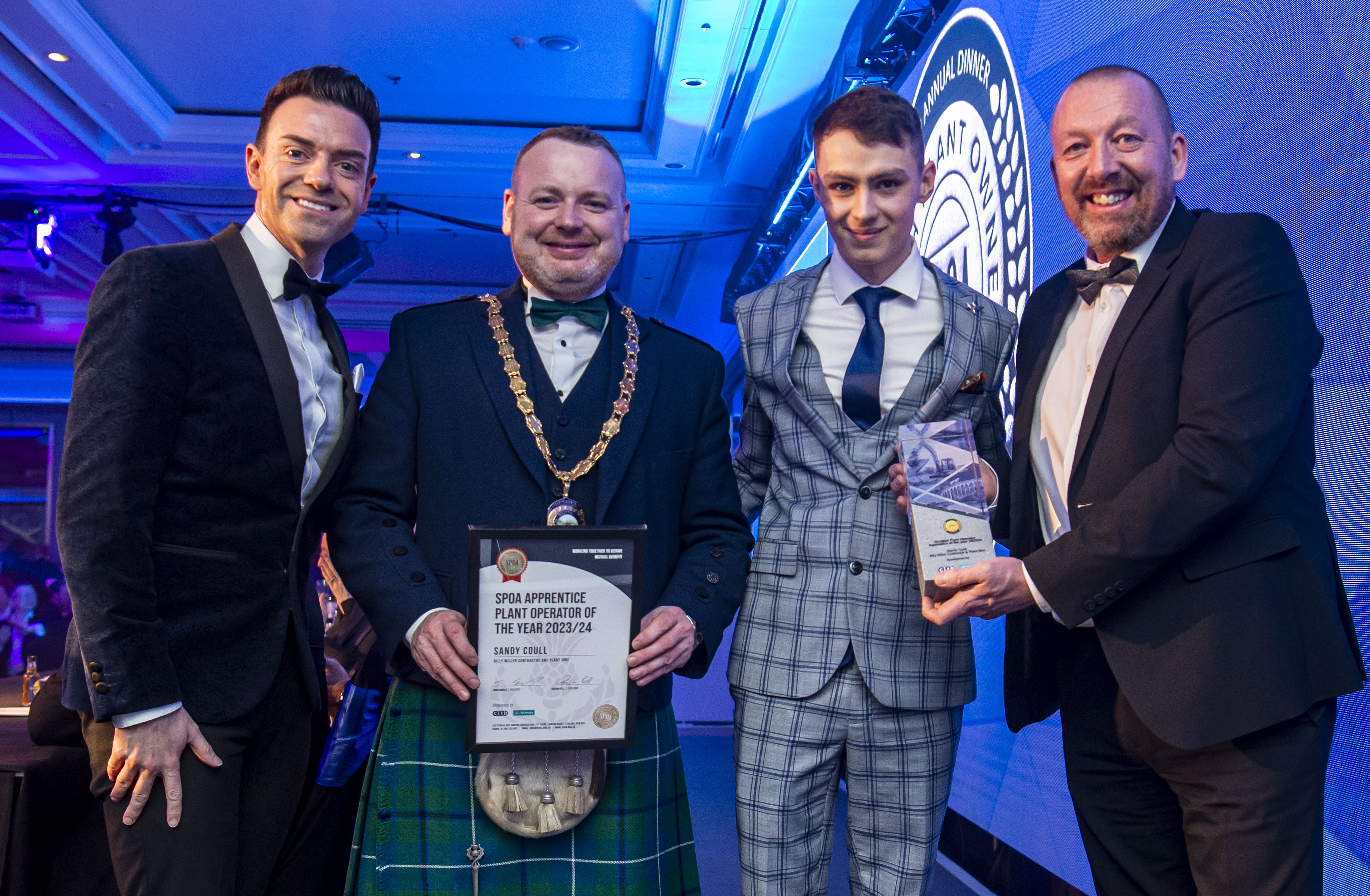 Des Clarke, John Sibbald, Sandy Coull SPOA Apprentice of Year 2023 2024 and Gary Cumiskey.jpg