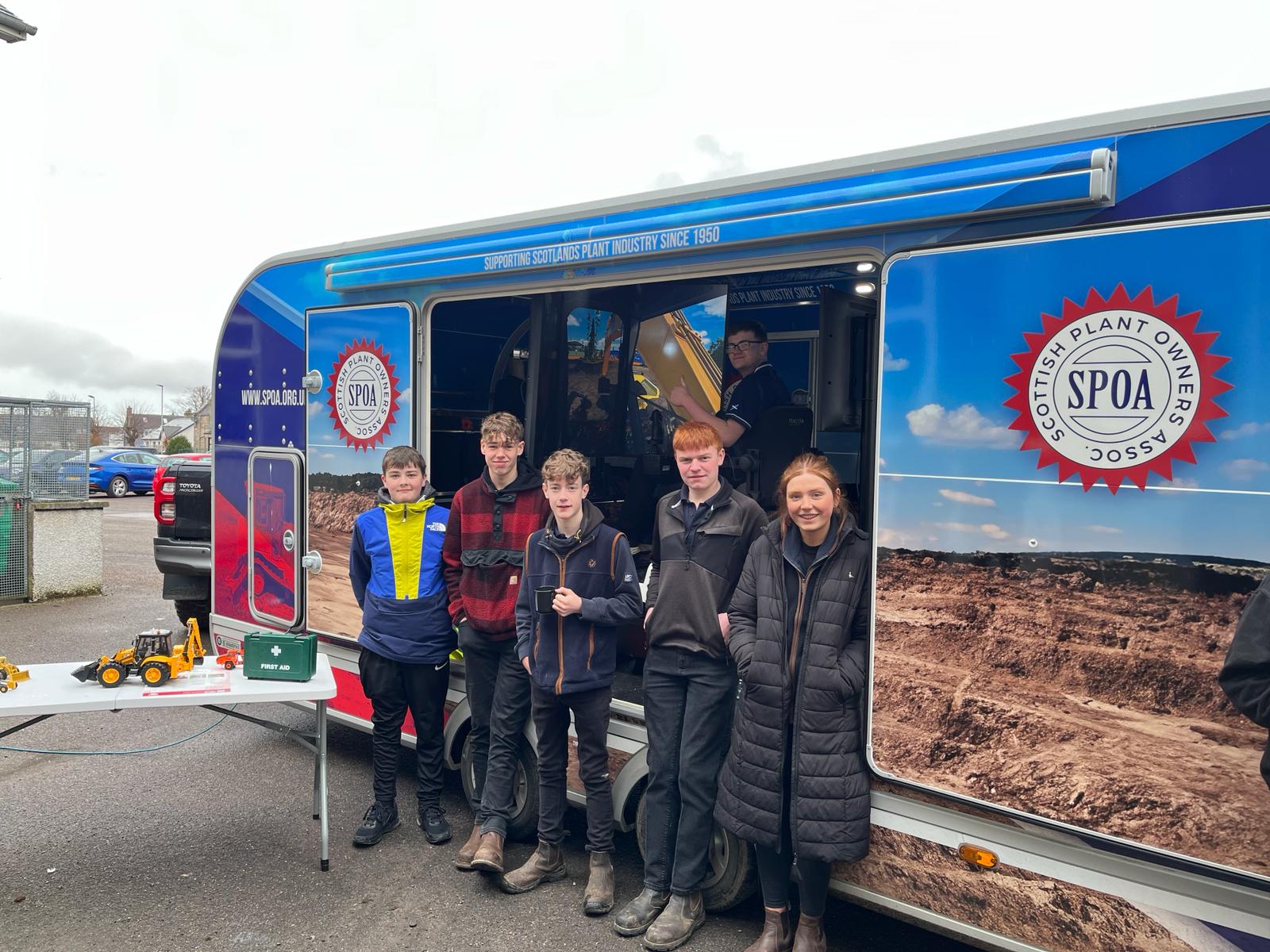 Trailer at Keith Grammar School.JPG